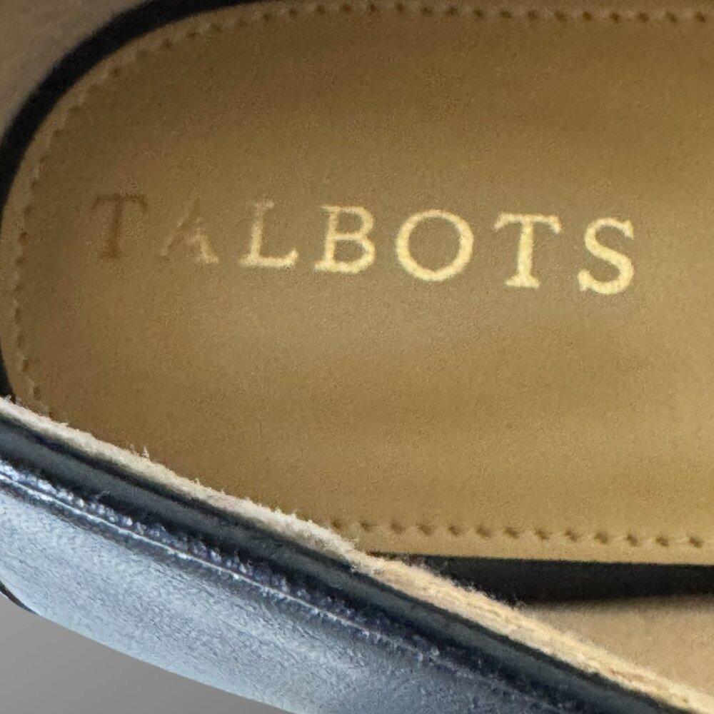 NWT Talbots Loafers Ryan Bow sz 11 Black Flat Heel - Picture 9 of 12